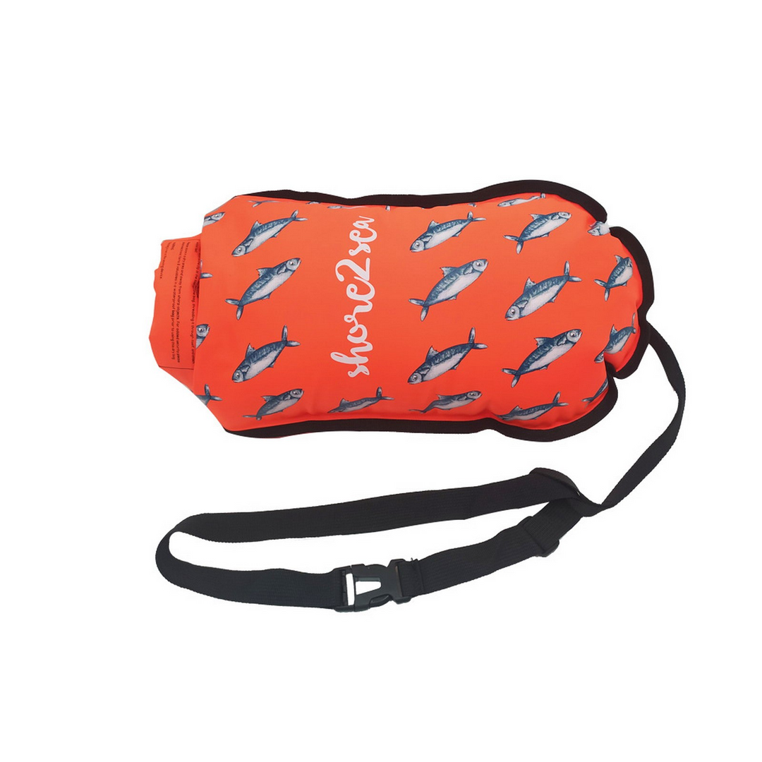 Shore2Sea Eco Friendly 12L Fish Tow Float/Dry Bag - Orange