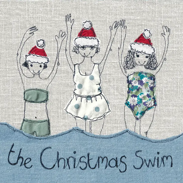 Pack of 5 Christmas Swim Design Card