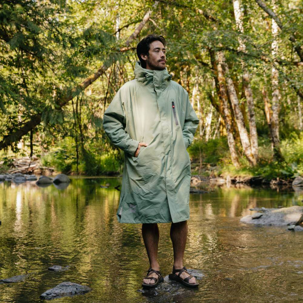 Red Men’s Long Sleeve Alter Evo Waterproof Changing Robe – Sage Green ...