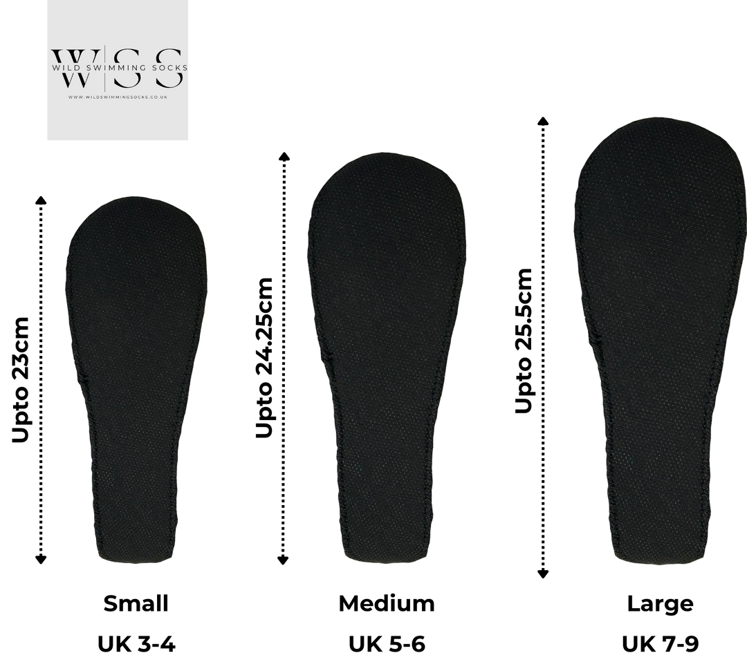 Neoprene wild swimming socks: Humpback