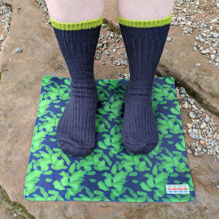 British Wool Socks - Green &amp; Marine