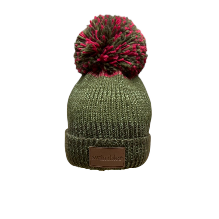 Swimbler 'Very Berry' Waterproof Bobble Hat