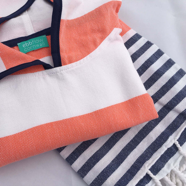 Tides Changing Robe - Coral/Navy