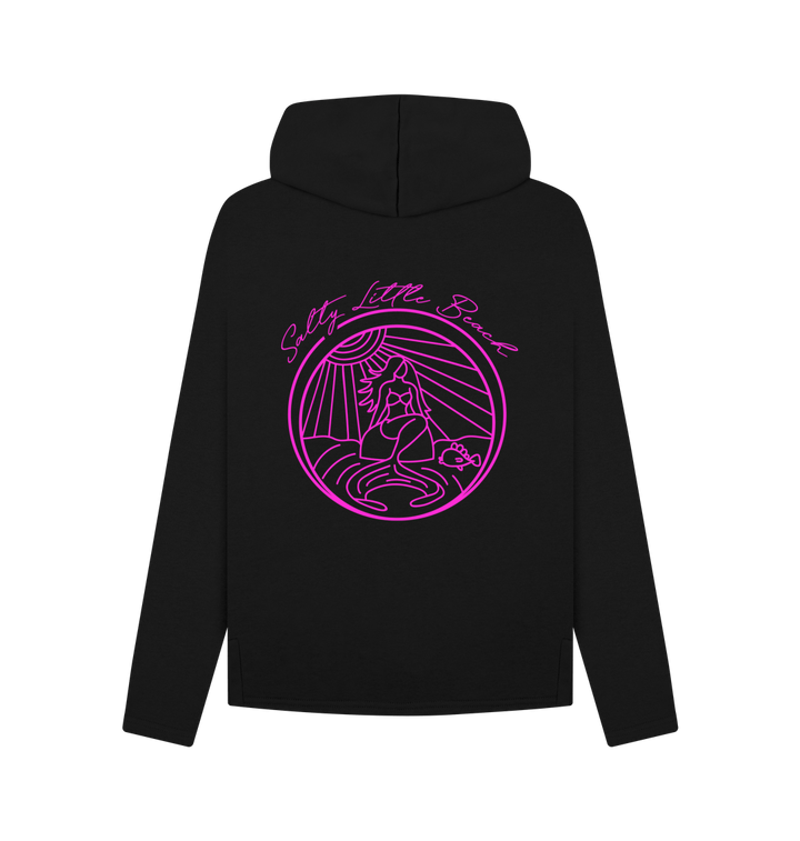 'SALTY BEACH' Relaxed Fit Ladies Hoodie