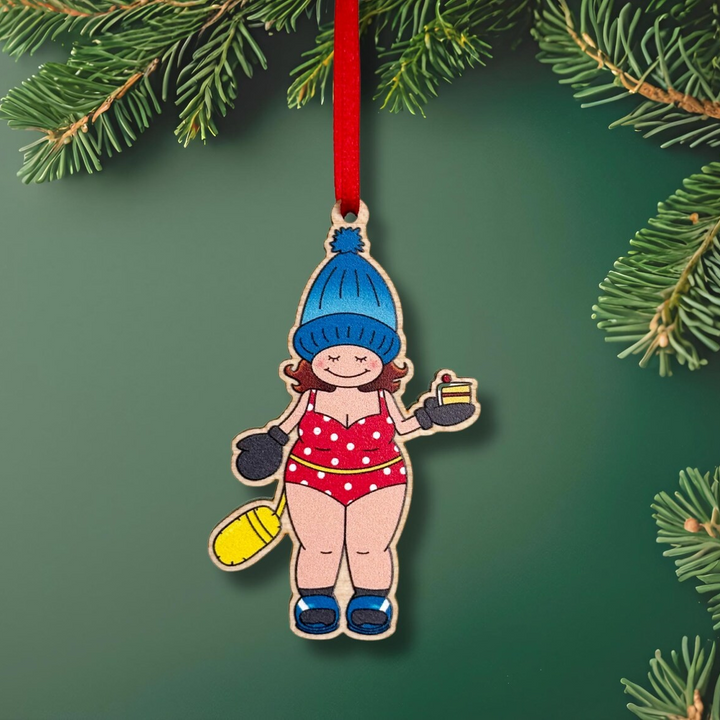 Wild Swim For Cake Christmas Decoration