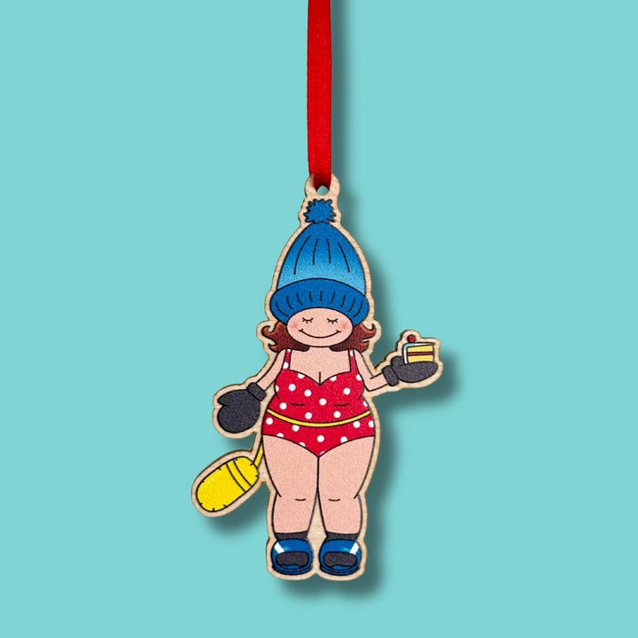 Wild Swim For Cake Christmas Decoration