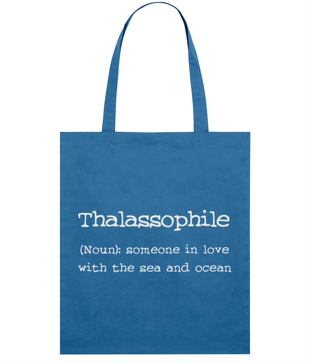 Thalassophile Quote Organic Cotton Tote Bag