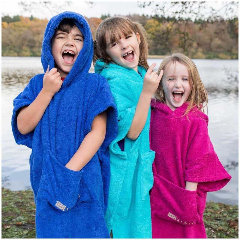 Changing Robe Children Kids Aqua Changing Robe - 100% Cotton Eco-Friendly Adventure Essential ...