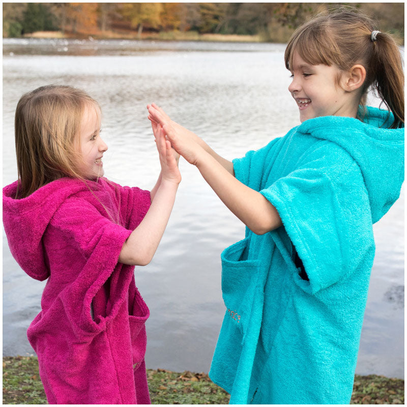 Changing Robe Children Kids Aqua Changing Robe - 100% Cotton Eco-Friendly Adventure Essential ...