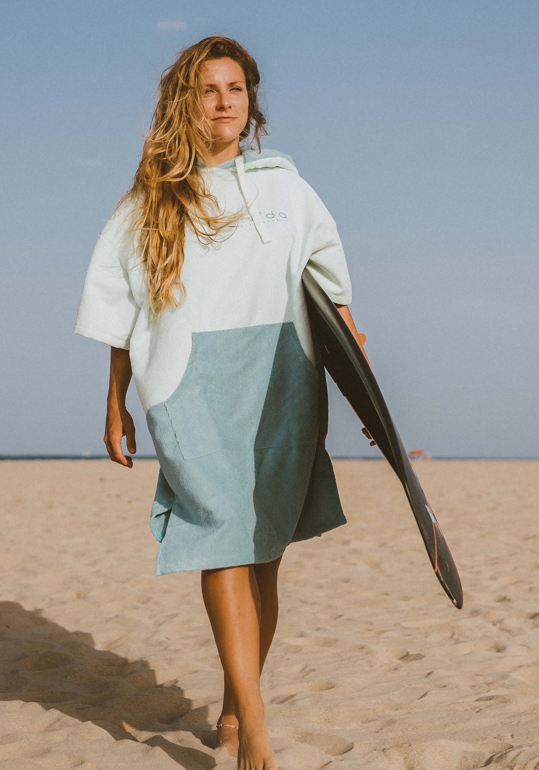 Original Poncho Towel Changing Robe - Seafoam Green 