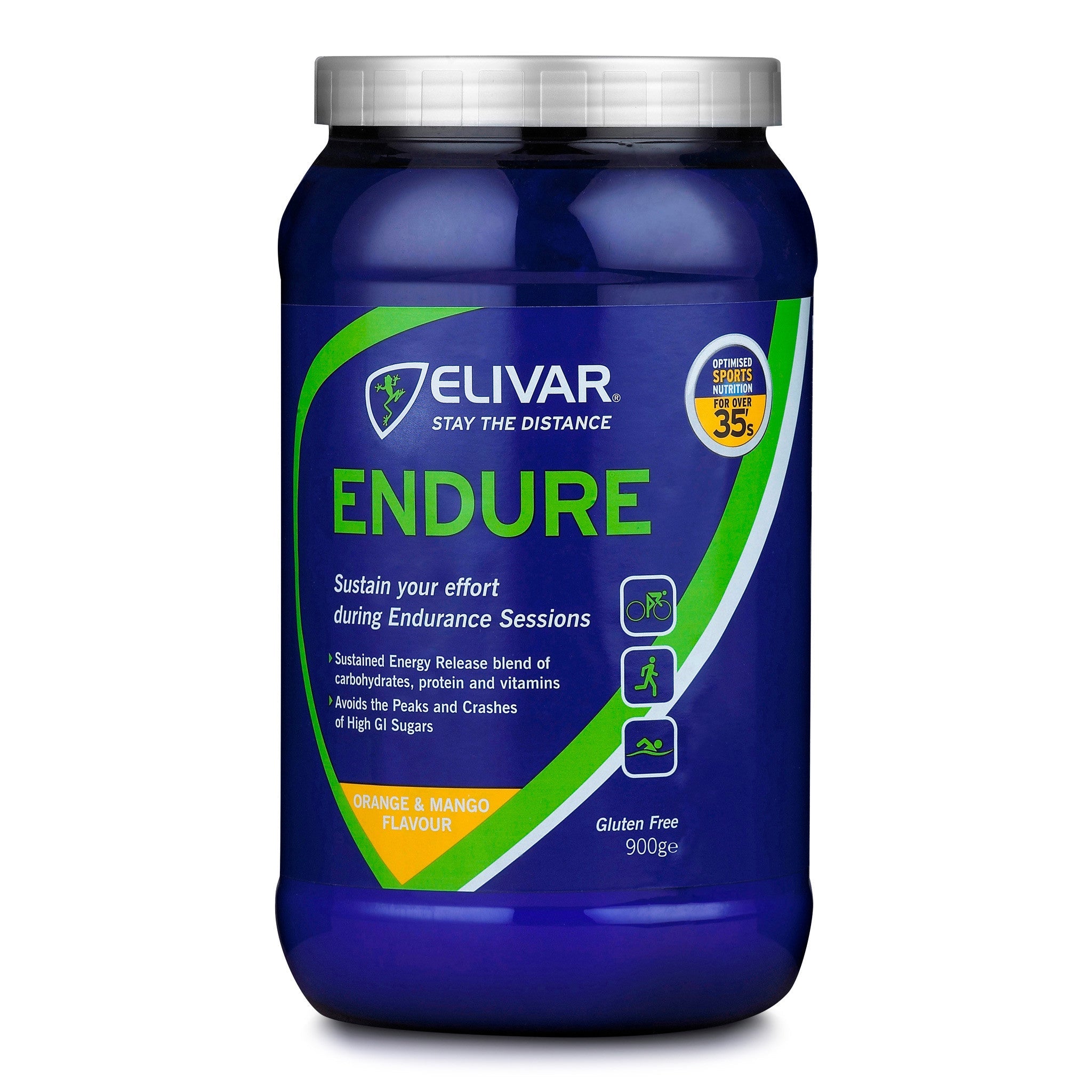 Endure - Sustained Energy Drink Mix - 900g Tub - Orange & Mango Flavour