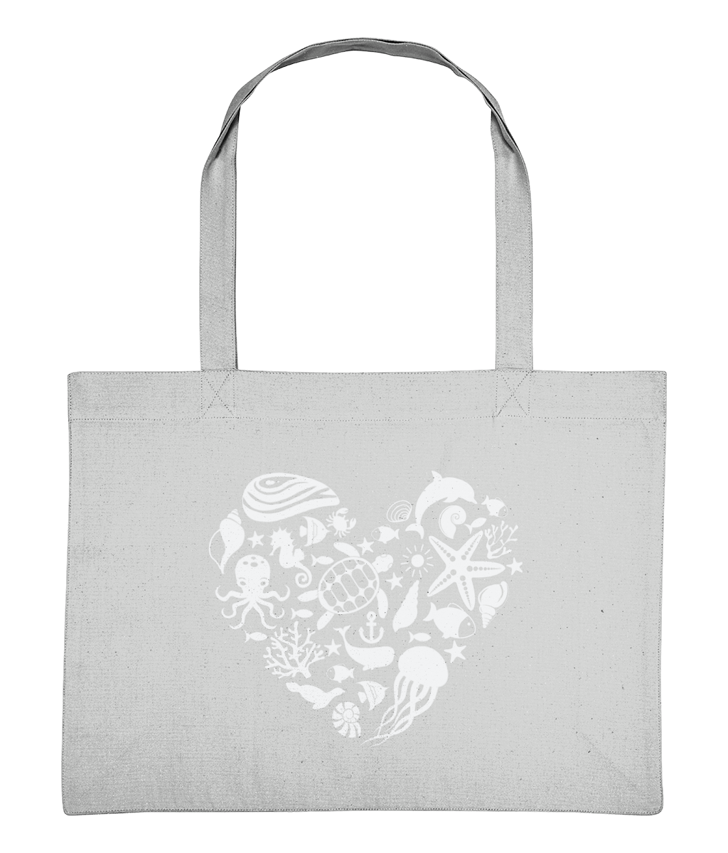 Sea at Heart Recycled Cotton Shopping Bag