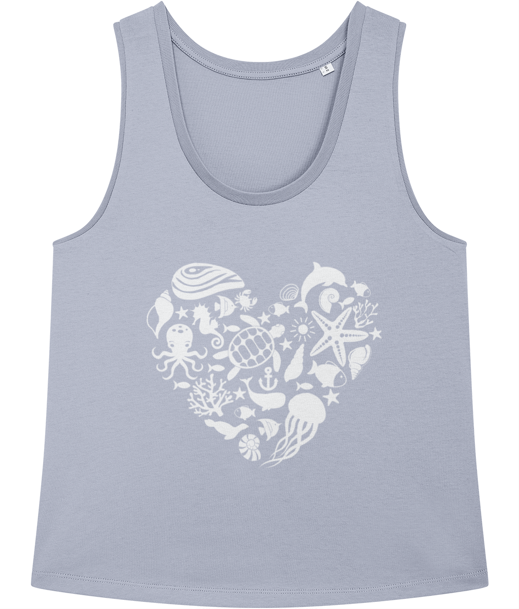 Sea at Heart Organic Vest Top