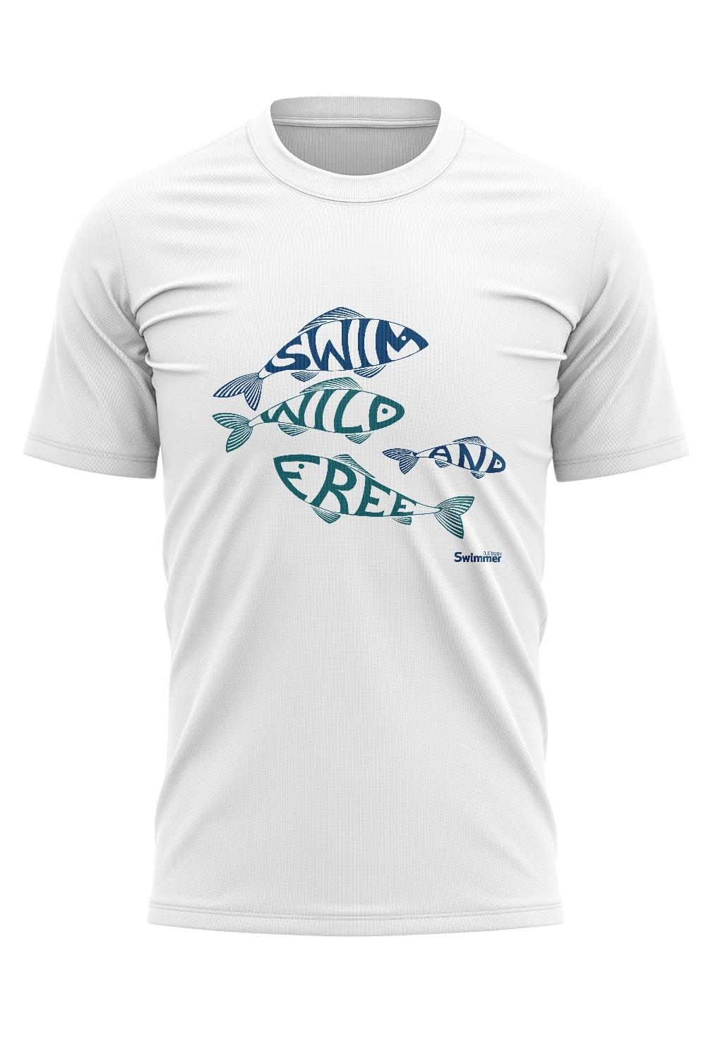 Swim Wild & Free Men's Organic Cotton Fish Tee