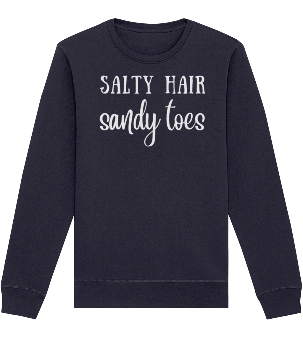 Salty Hair Sandy Toes Organic Cotton Sweatshirt | Arvor Life