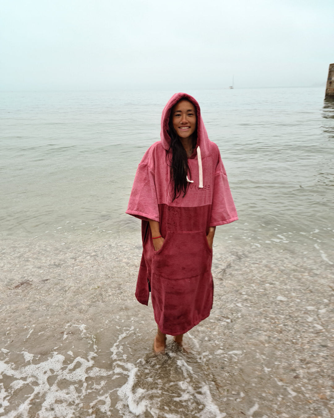 Original Poncho Towel Changing Robe - Blossom Pink 
