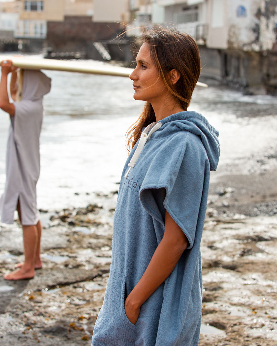Essential Poncho Towel Changing Robe - Ultra-absorbent & fast-drying