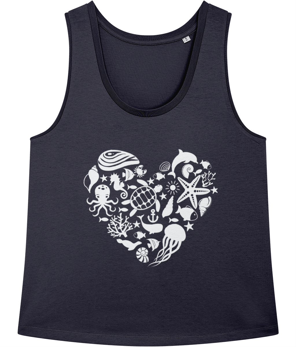 Sea at Heart Organic Vest Top