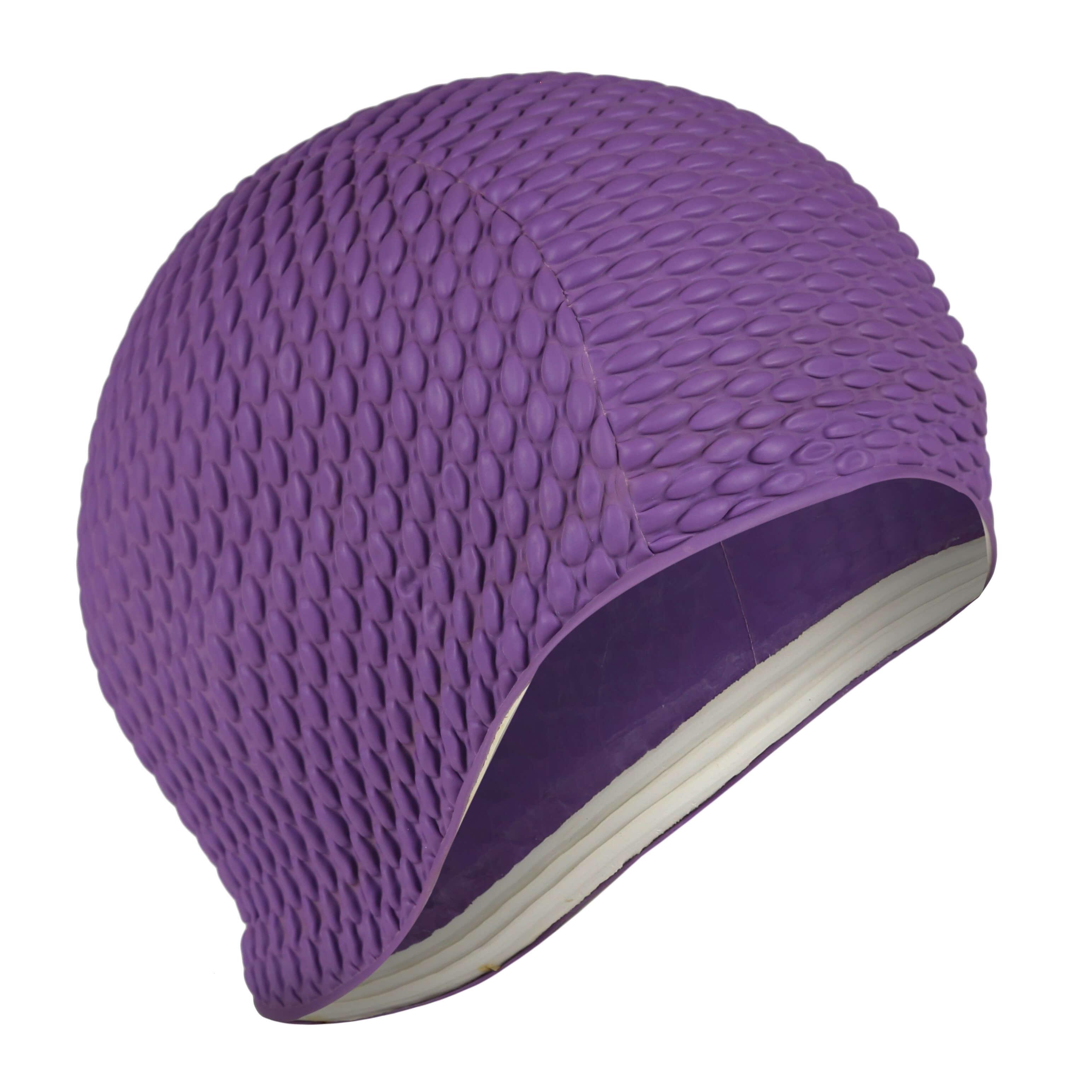 Bubble Swim Cap Beco Purple - Fine Saratoga Ltd