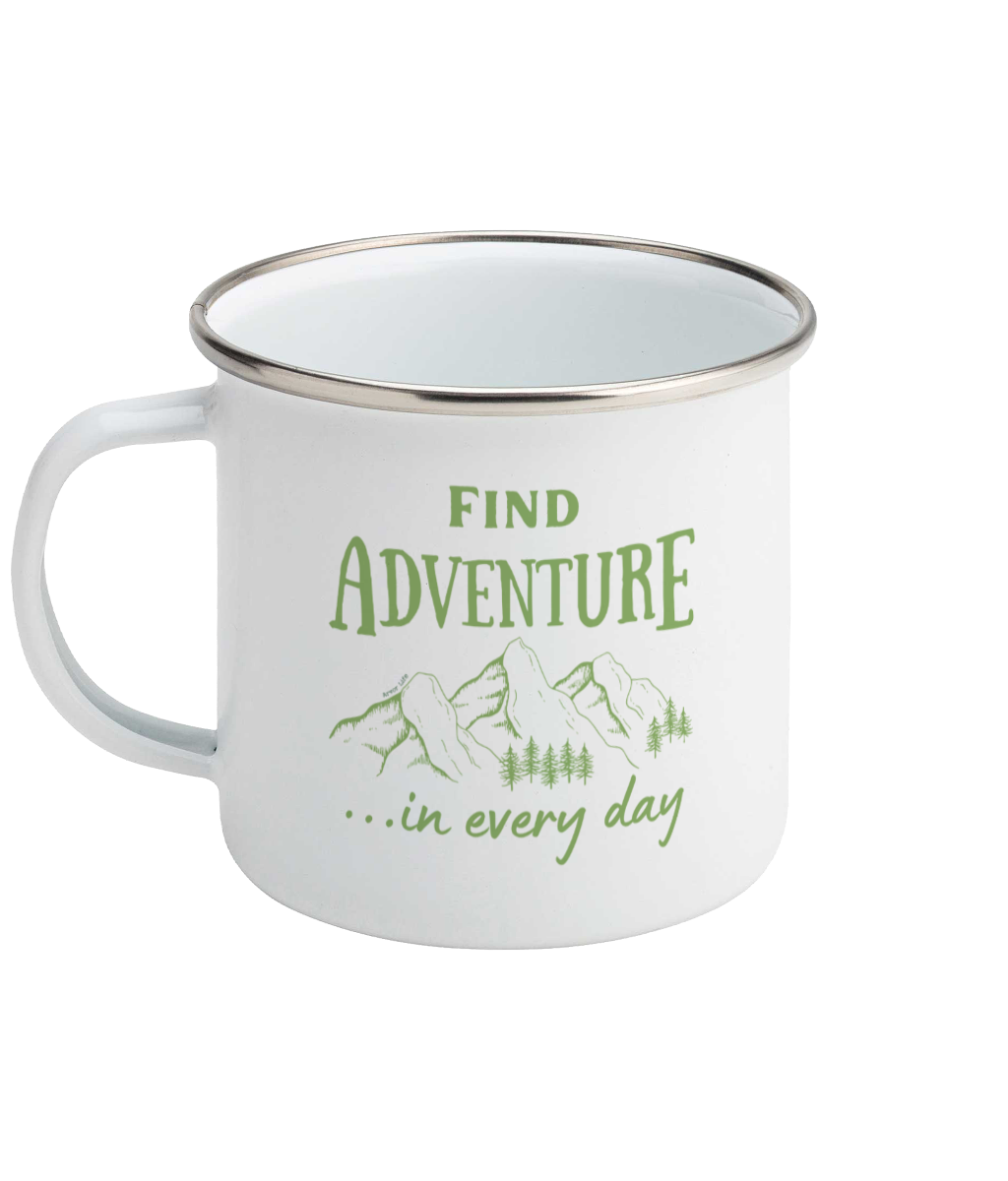 Find Adventure Enamel Mug