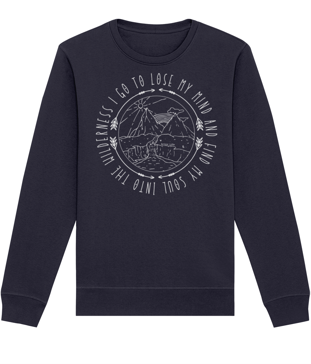 Into The Wilderness Unisex Organic Cotton Sweatshirt | Arvor Life