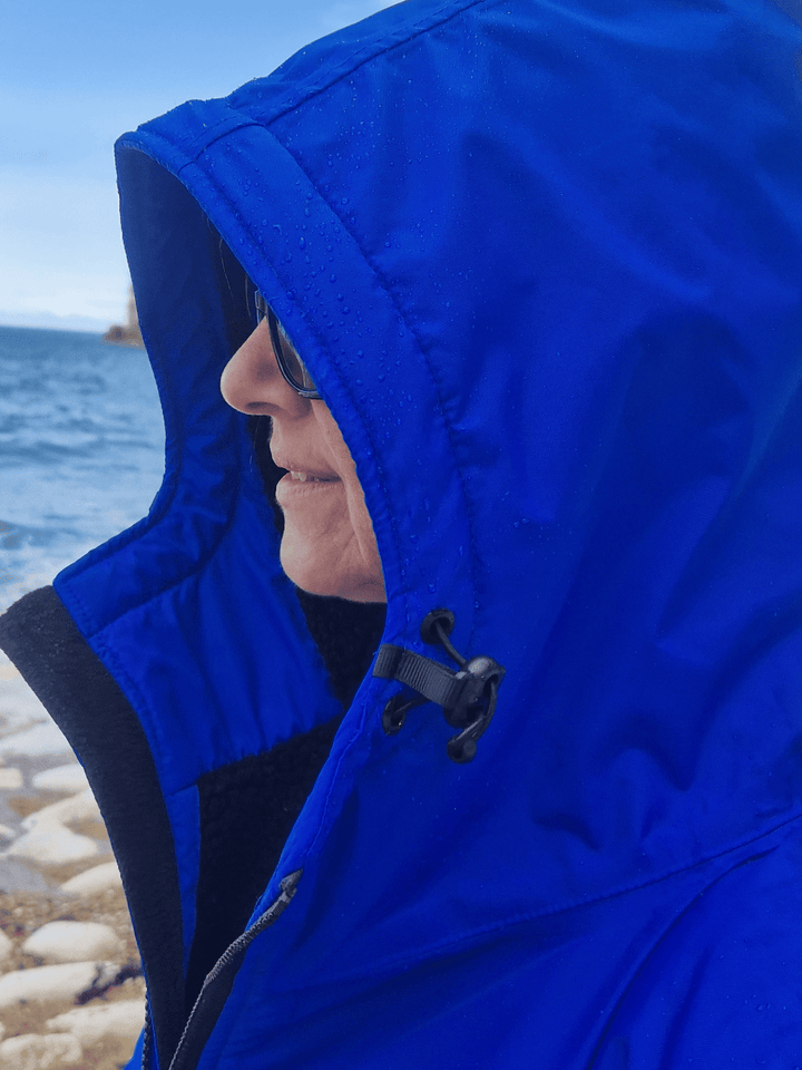 Sapphire Moose Eco - long sleeve changing robe -  electric blue/black