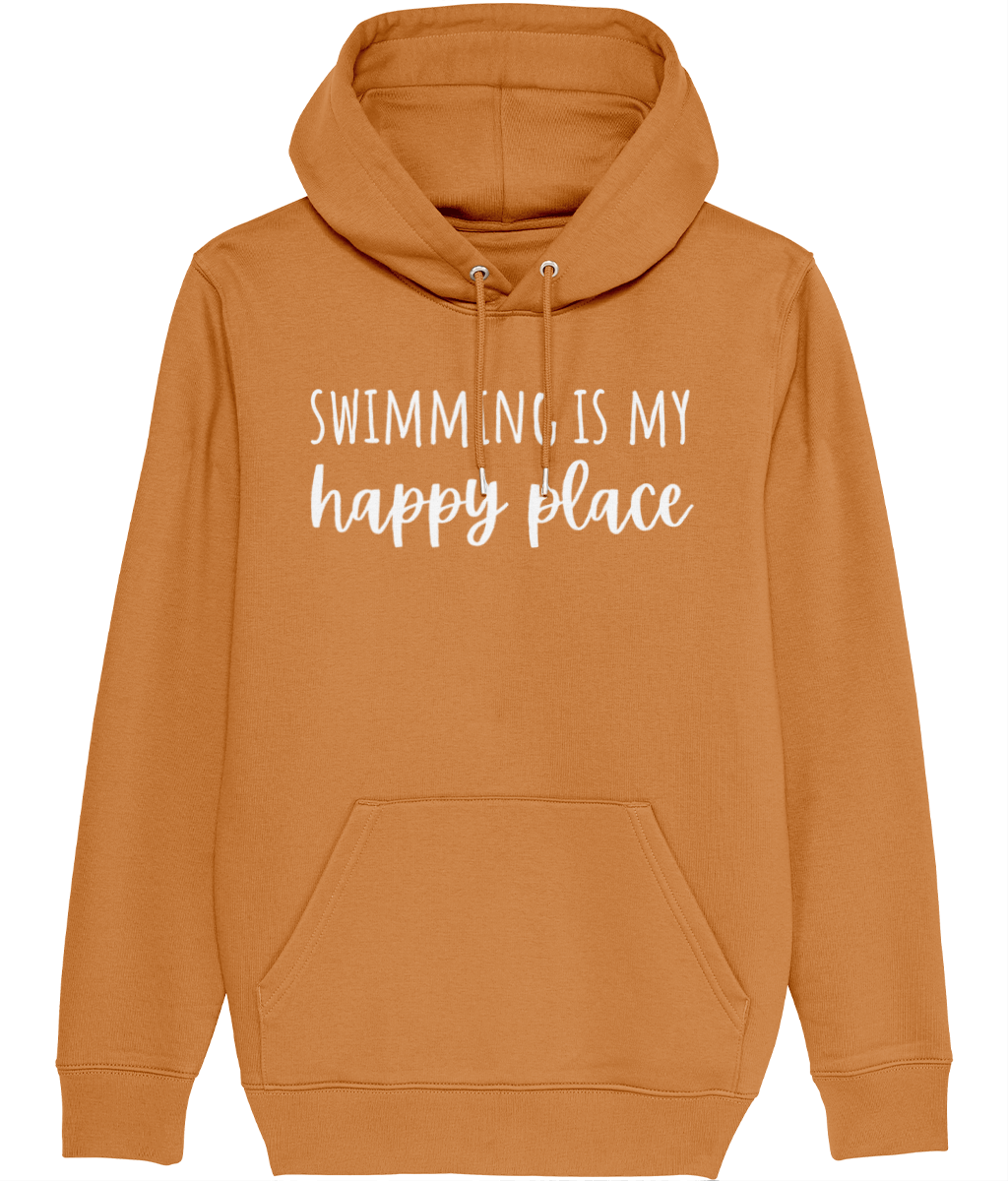 Swimming Is My Happy Place Organic Cotton Hoodie | Arvor Life