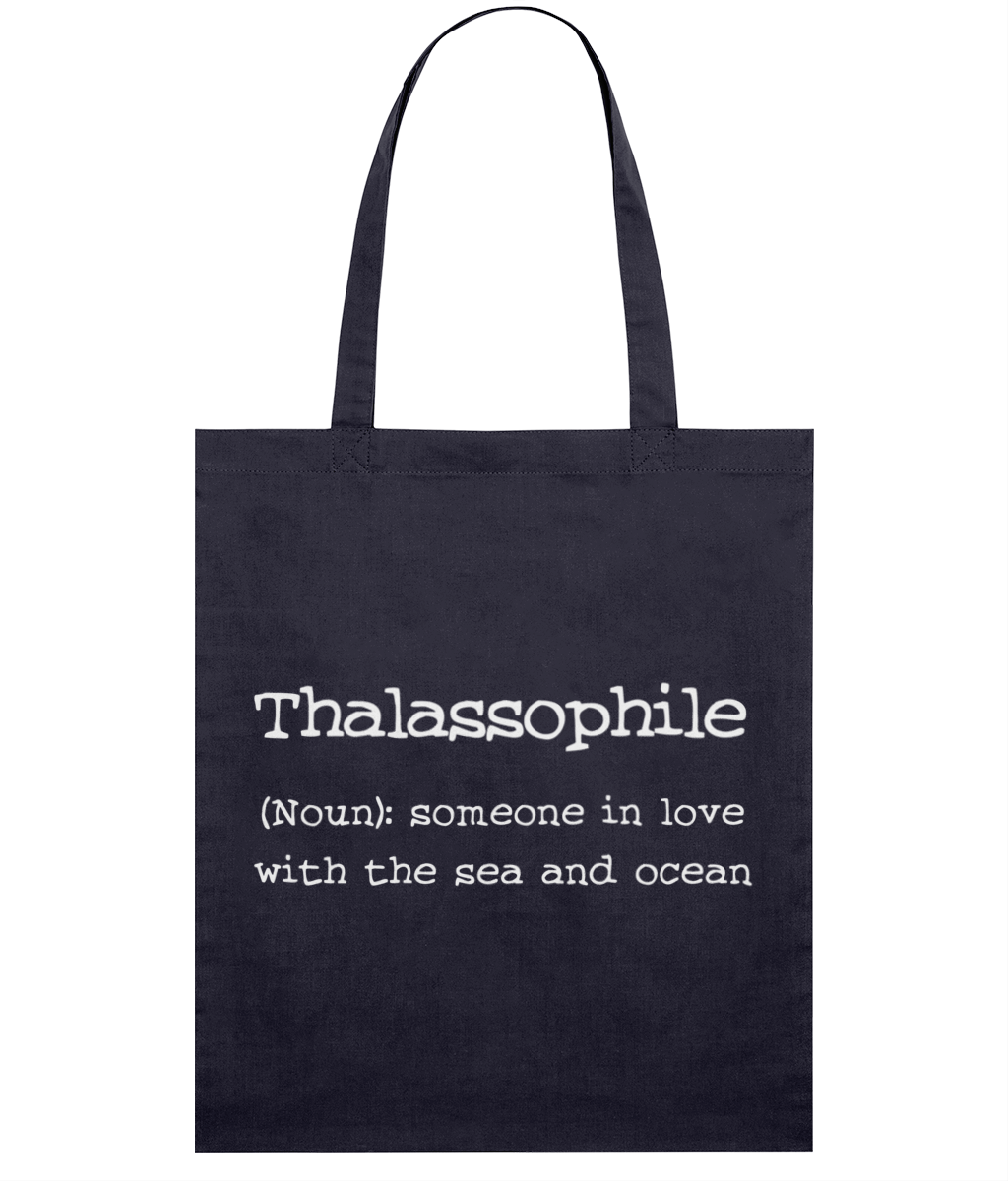 Thalassophile Quote Organic Cotton Tote Bag