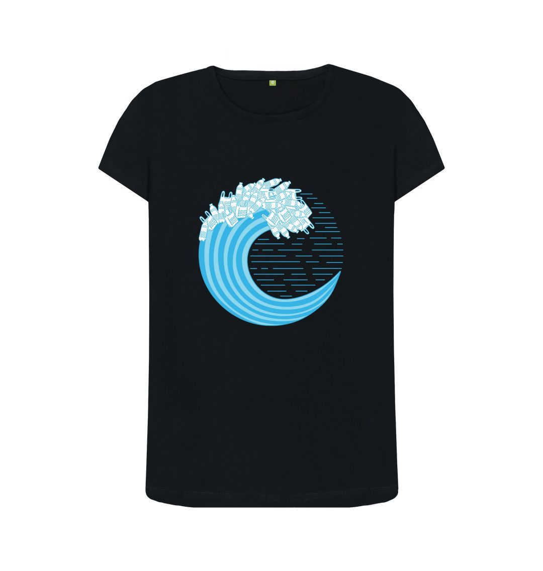 Black 'COASTAL WARRIOR' Ladies Tee