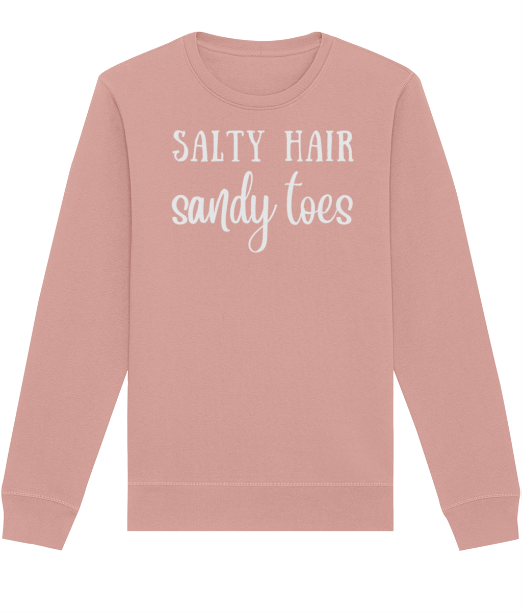 Salty Hair Sandy Toes Organic Cotton Sweatshirt | Arvor Life