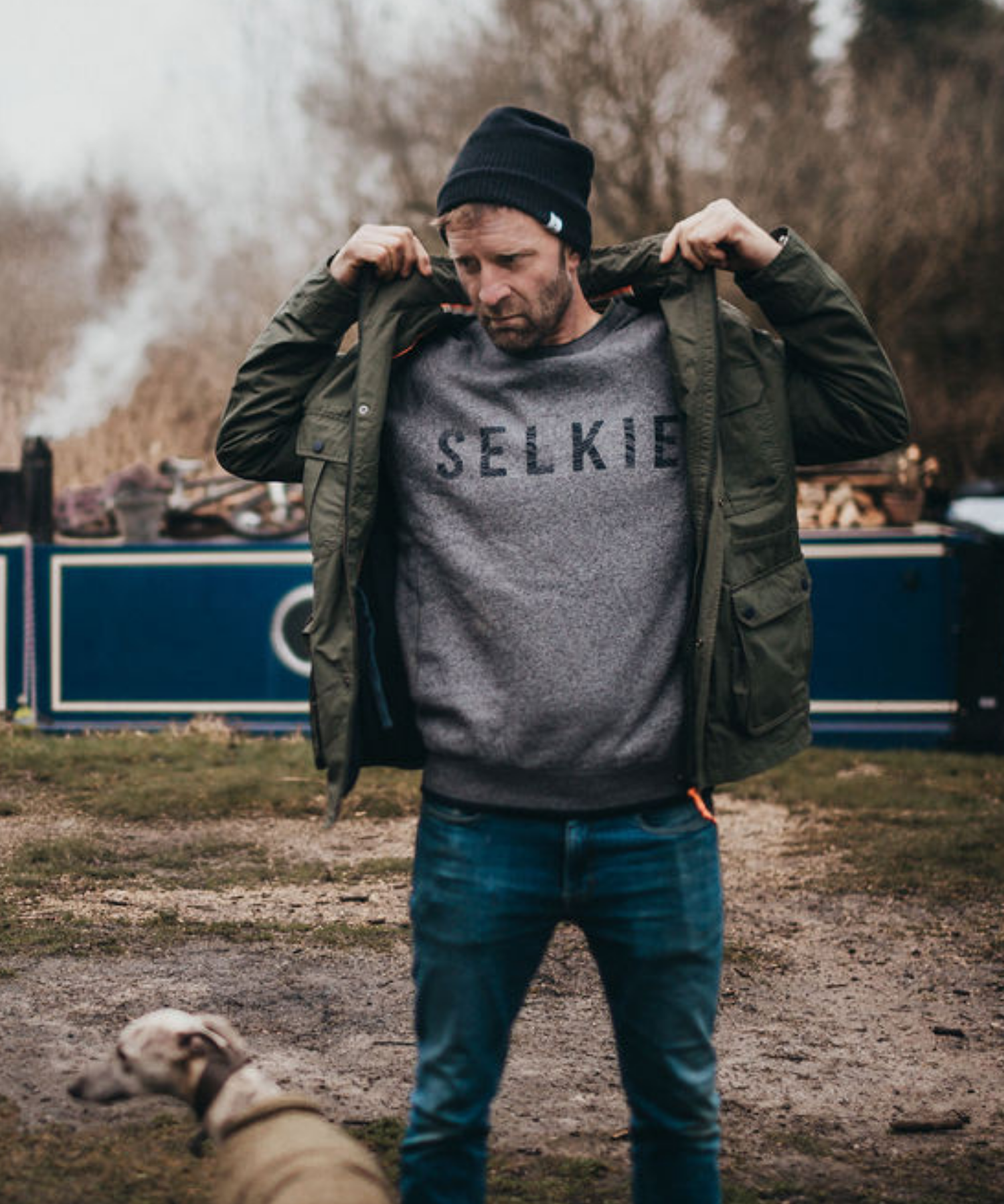 MEN'S CREWNECK SWEATSHIRT - CHARCOAL GREY