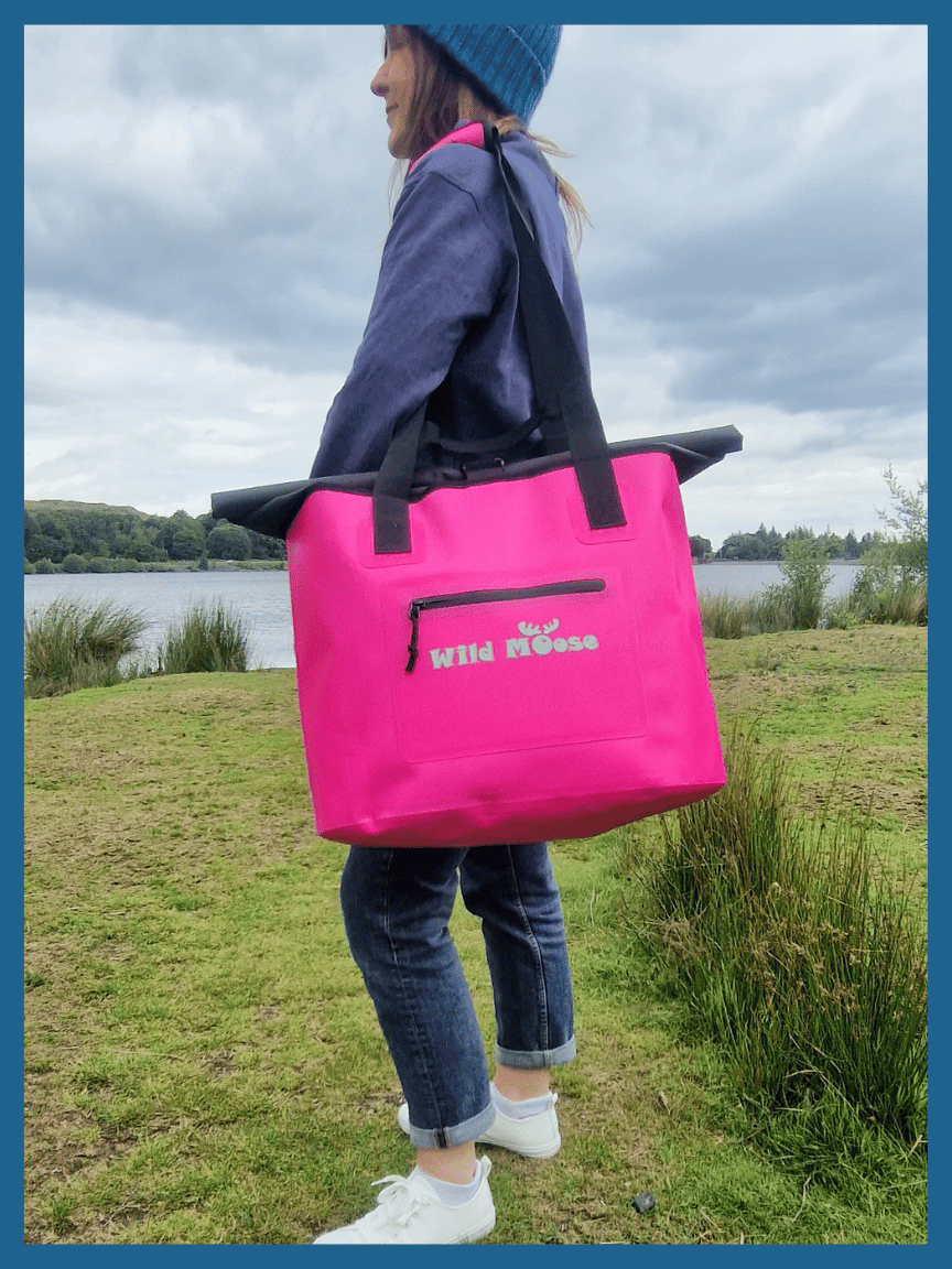 Caribou tote bag - flamingo pink