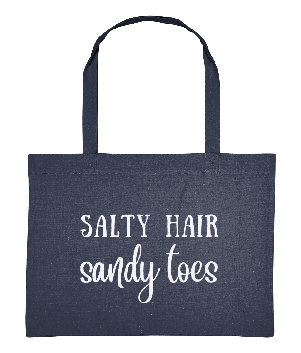 Salty Hair Sandy Toes Recycled Cotton Shopping Bag