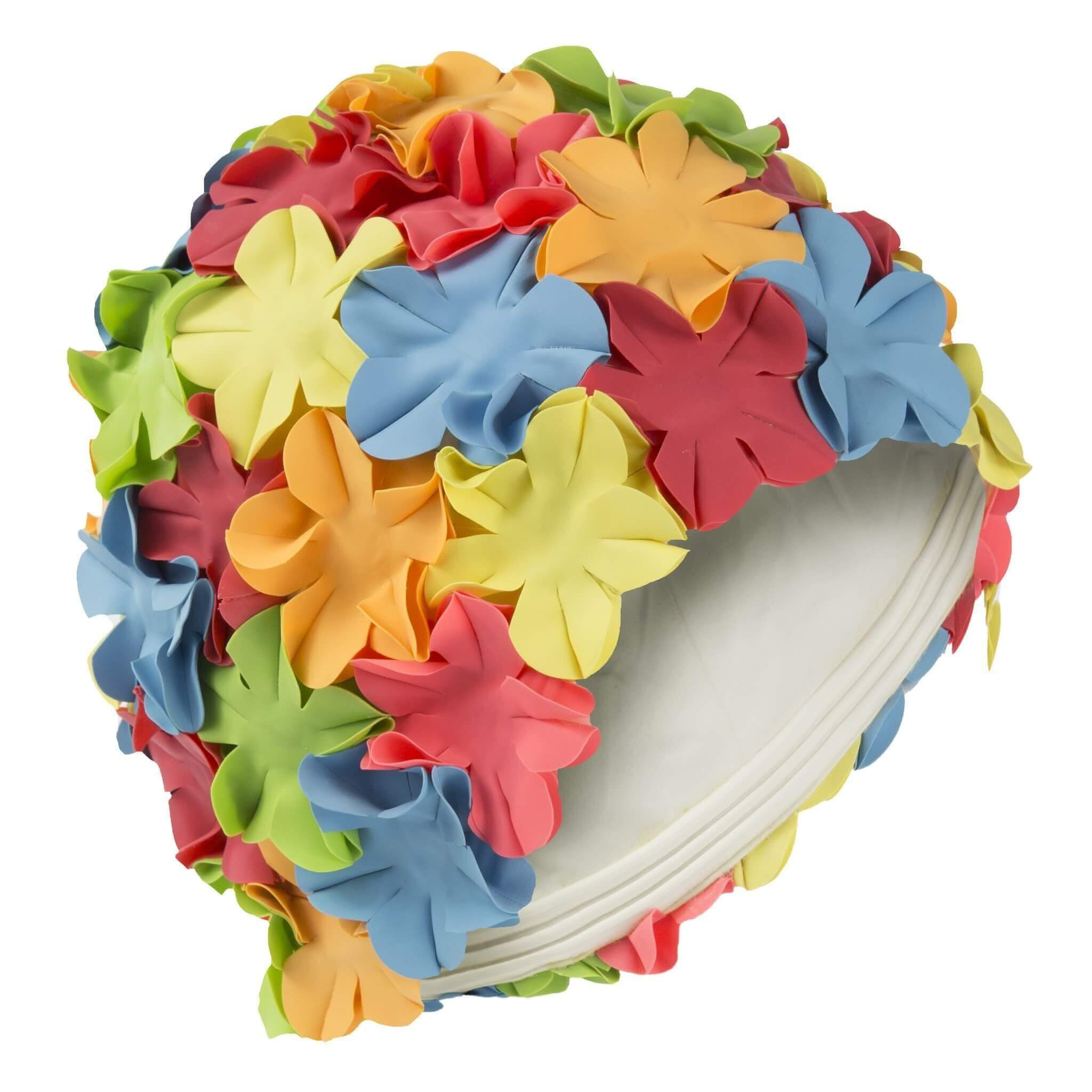 Vintage Style Flower Swim Hat Multi Colour - Fine Saratoga Ltd