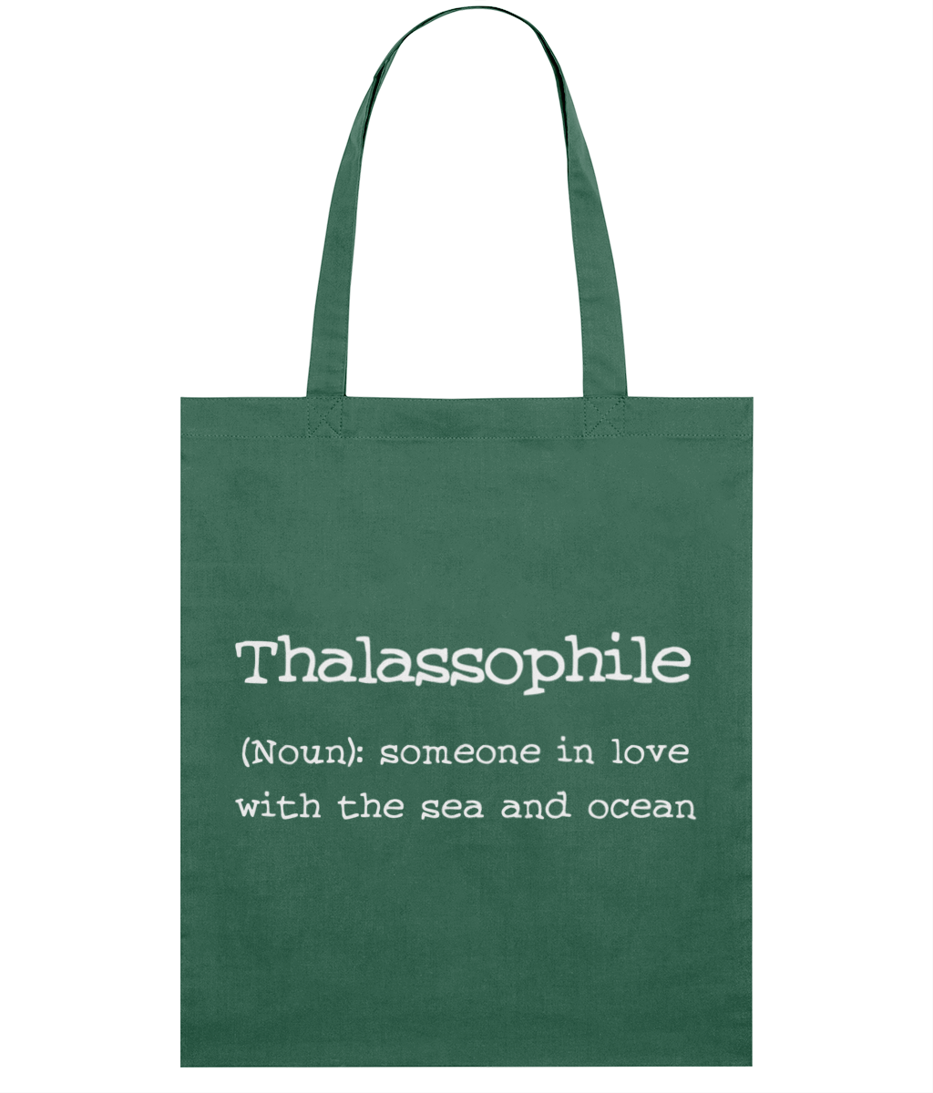 Thalassophile Quote Organic Cotton Tote Bag