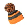 Orange, Charcoal, Grey & Black Waterproof Bobble Hat