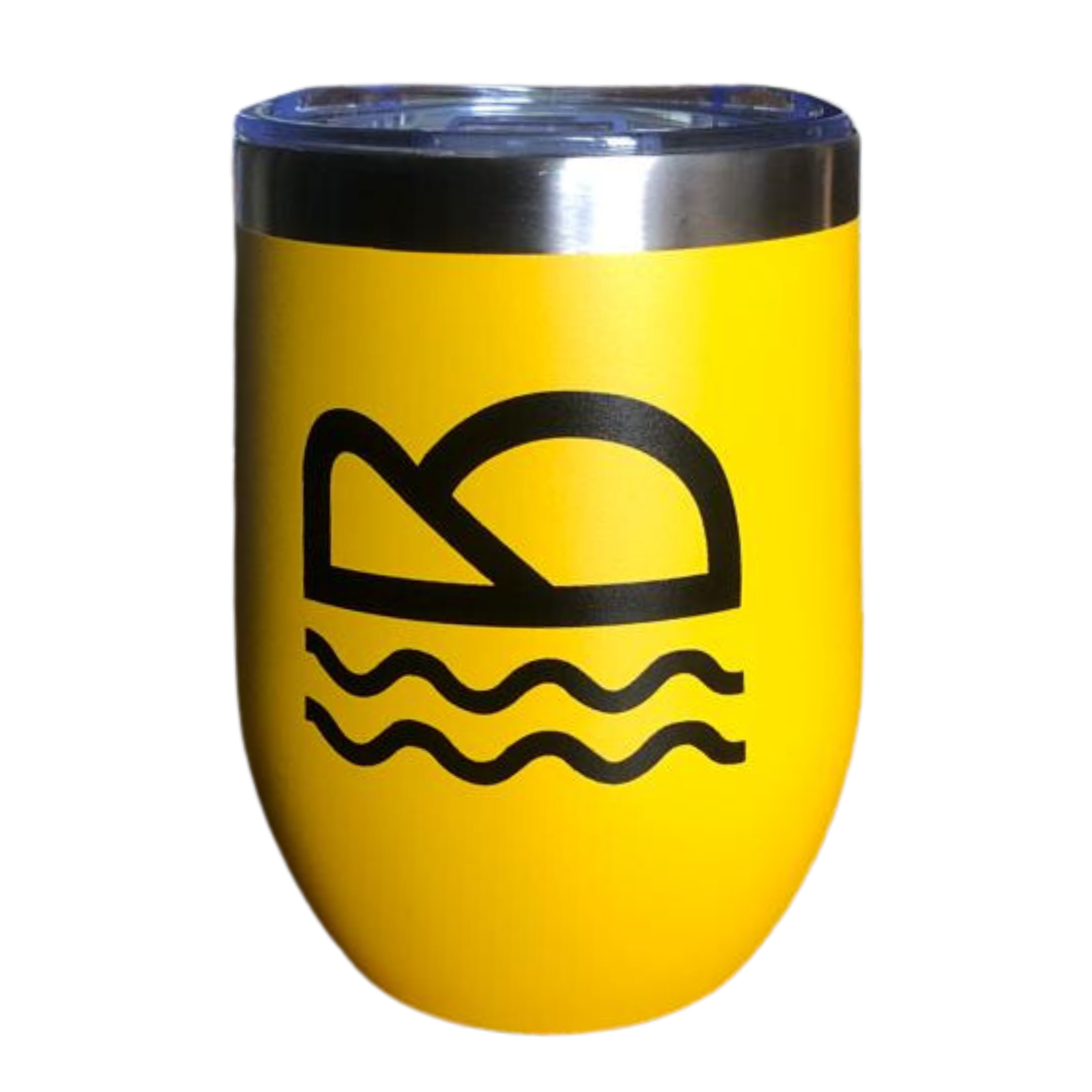 Sunburst Yellow Stainless Steel Beach Cup