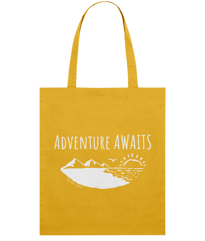 Adventure Awaits Organic Cotton Tote Bag