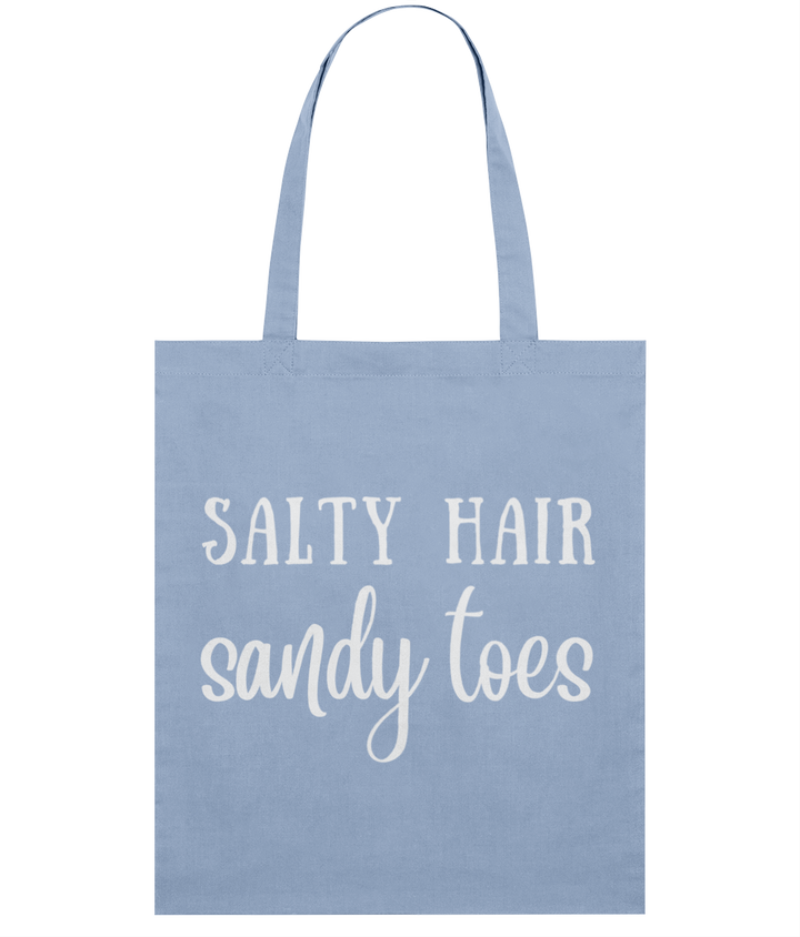 Salty Hair Sandy Toes Organic Cotton Tote Bag