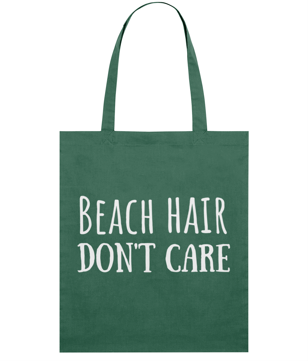 Beach Hair Don't Care Organic Cotton Tote Bag