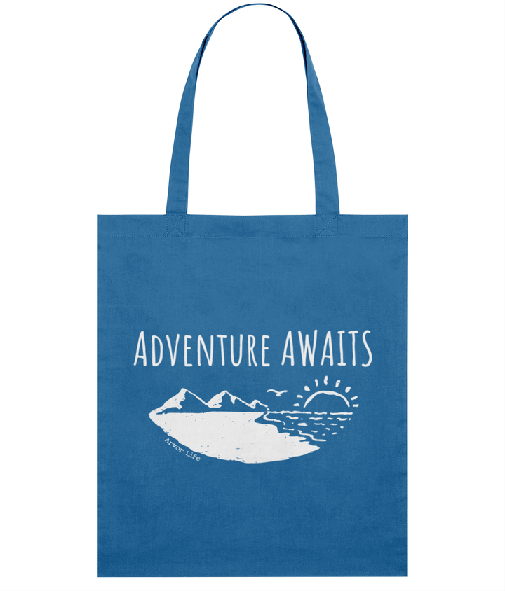 Adventure Awaits Organic Cotton Tote Bag