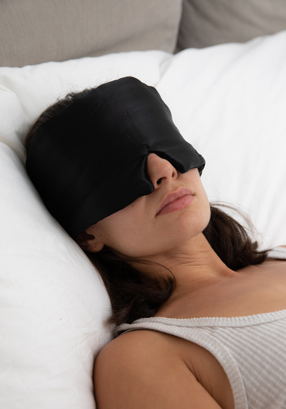 Silk Blackout Eye Mask - Midnight Black