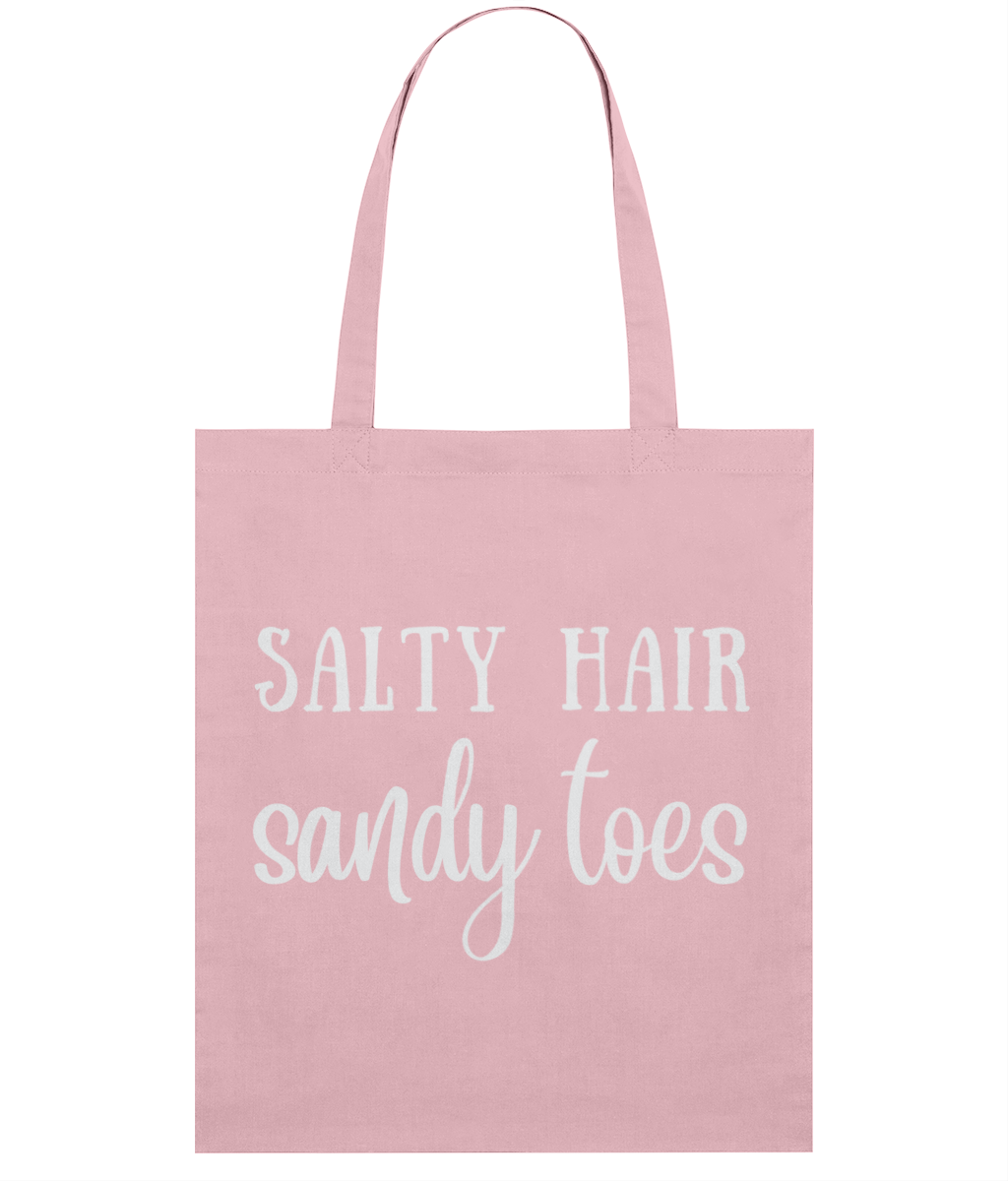 Salty Hair Sandy Toes Organic Cotton Tote Bag