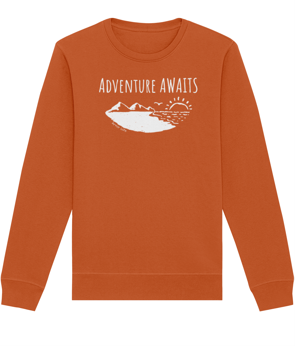 Adventure Awaits Organic Cotton Sweatshirt | Arvor Life