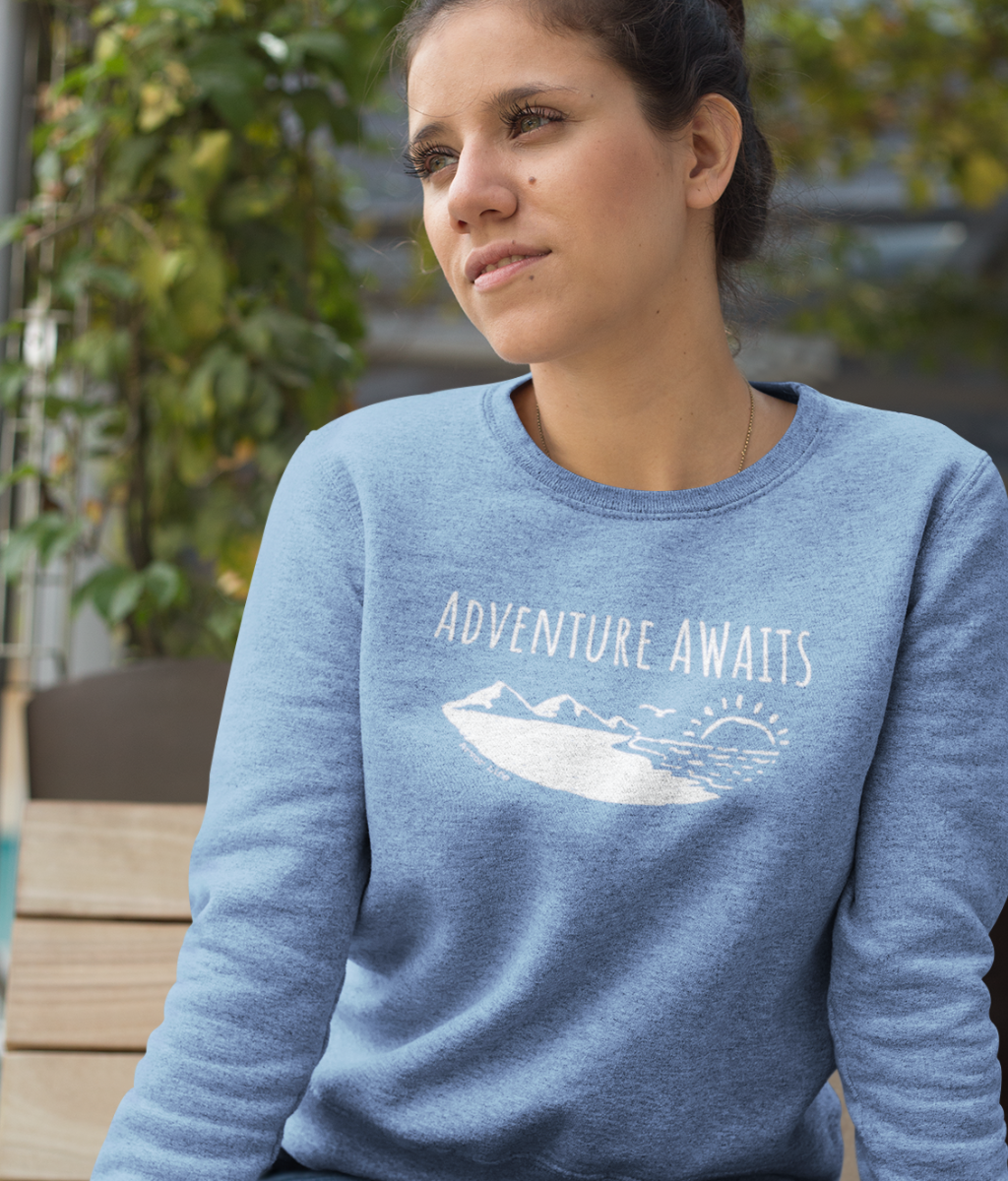Adventure Awaits Organic Cotton Sweatshirt | Arvor Life