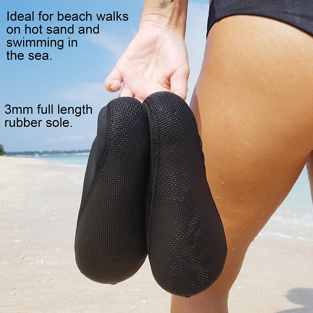 SwimCell Beach Socks with Rubber Sole