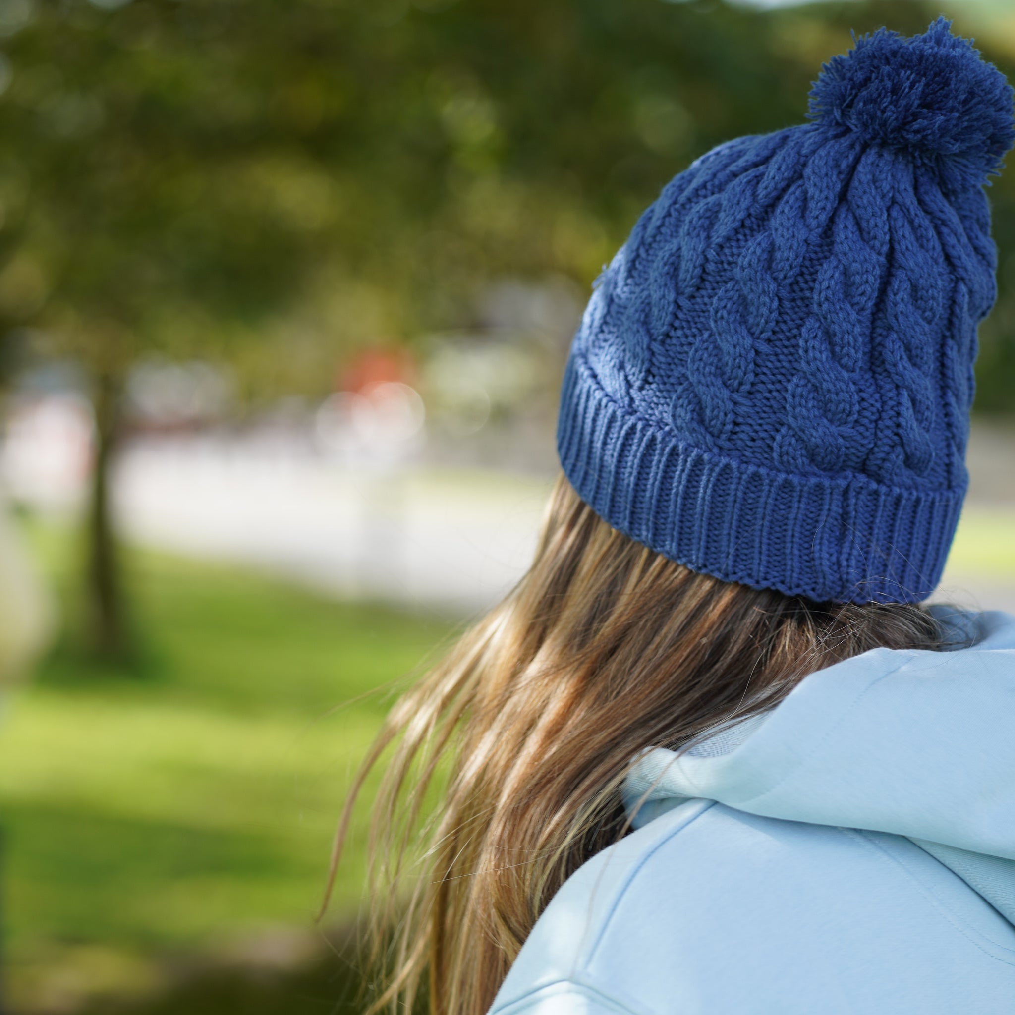 Voyager Chunky Knit Beanie - Blue