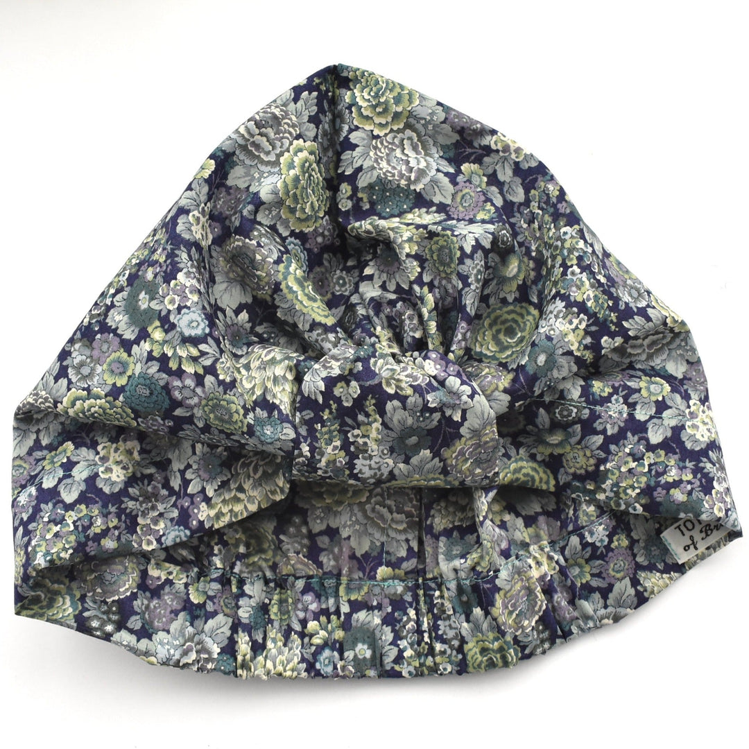 Salty Sea Knot - Swimming Cap Topper / Turban - Blue Elysian