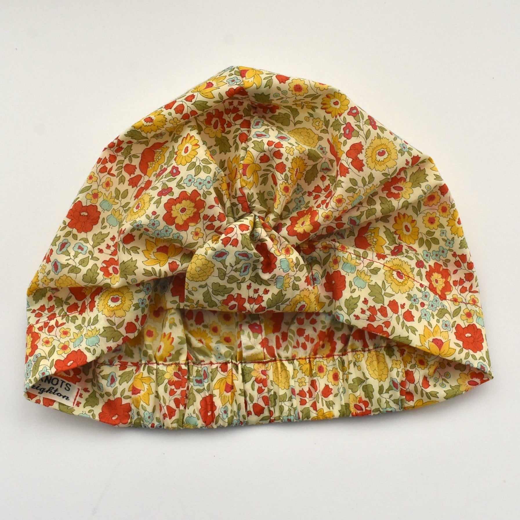 Salty Sea Knot - Swimming Cap Topper - Swim Turban in Yellow D'anjo