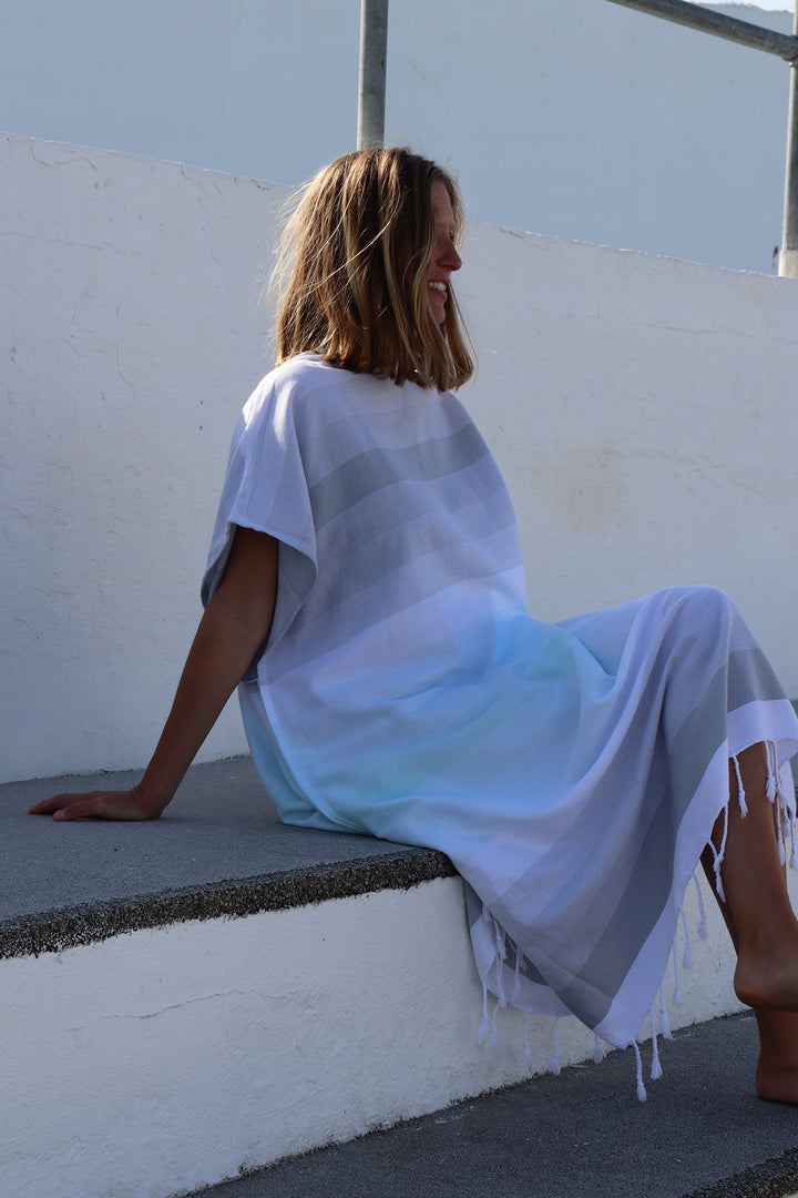 Drift Changing Robe - Mint/Grey